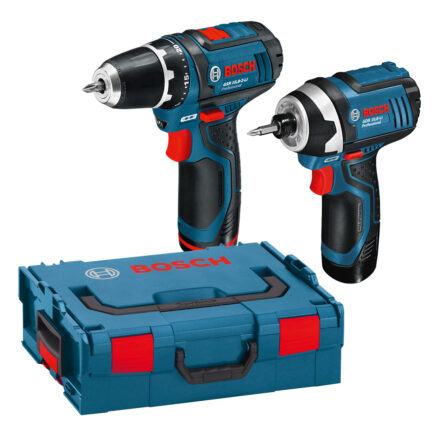 סט מברגה/מקדחה בוש BOSCH GDR+GSR 12V-LI