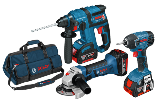 סט 3 כלים ליתיום Professional 18V- Li + תיק נשיאה