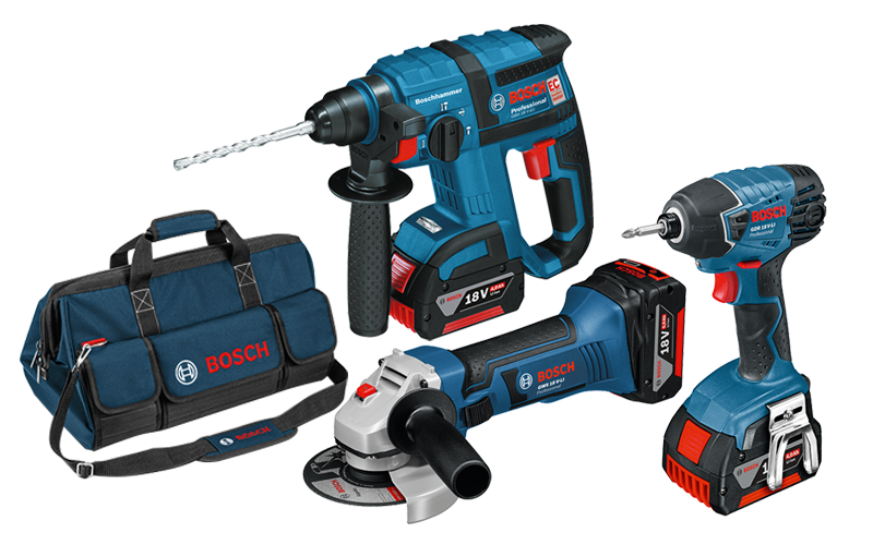 סט 3 כלים ליתיום Professional 18V- Li + תיק נשיאה