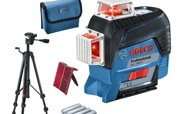 פלס לייזר GLL 3-80C + חצובה BS 150