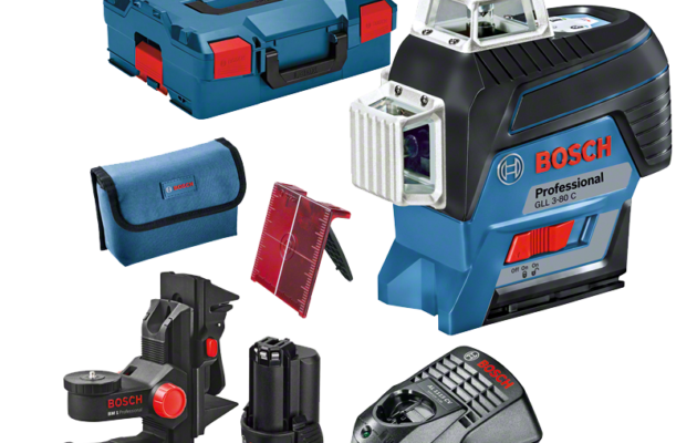 פלס לייזר GLL 3-80C + תושבת BM1