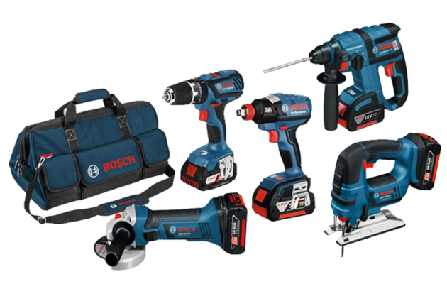 סט 5 כלים ליתיום 18V בוש