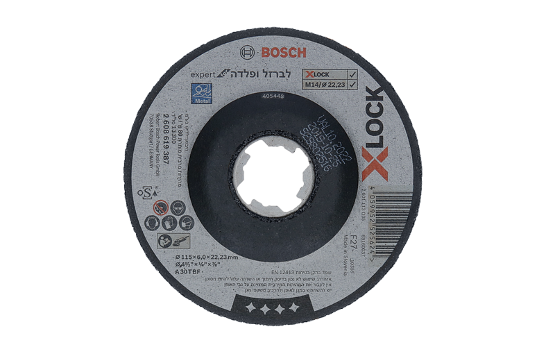 דיסק השחזה לברזל 4.5 עובי 6