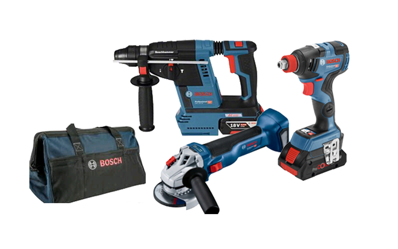 סט 3 כלים GWS 18V-10,GDX 18V-200C,GBH 18V-26F + תיק