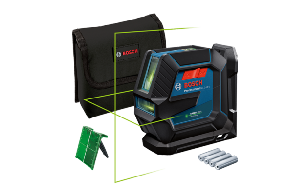 פלס לייזר צלב ירוק בוש BOSCH GLL 2-15G