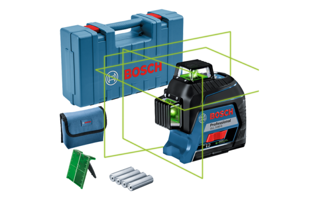 פלס לייזר צלב ירוק בוש BOSCH GLL 3-80G