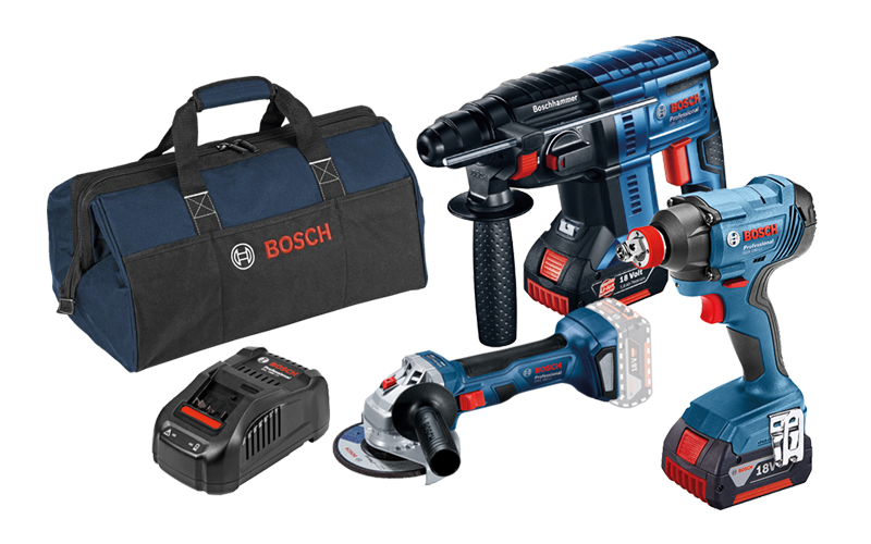 סט 3 כלים ליתיום Professional 18V- Li + תיק נשיאה