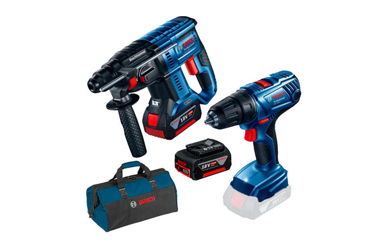 סט 2 כלים בושBOSCH GSR 180 + GBH 180